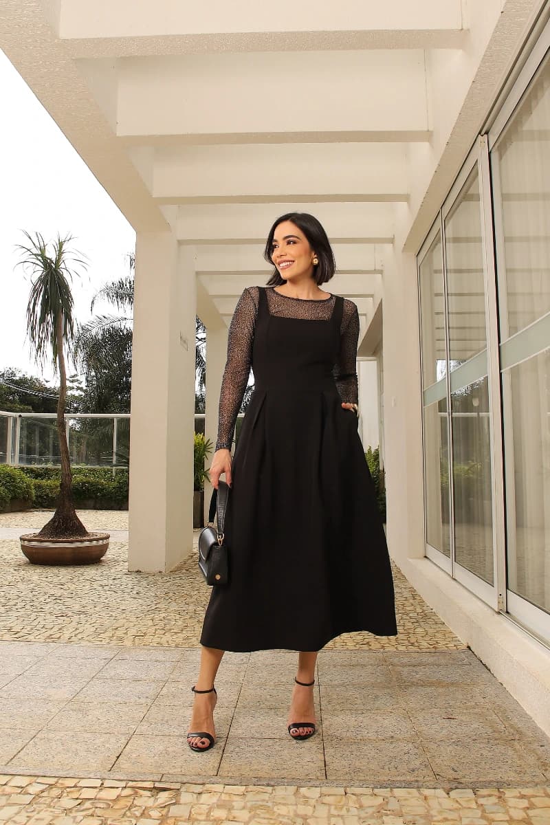 Blusa Tule Poá Flocada 5