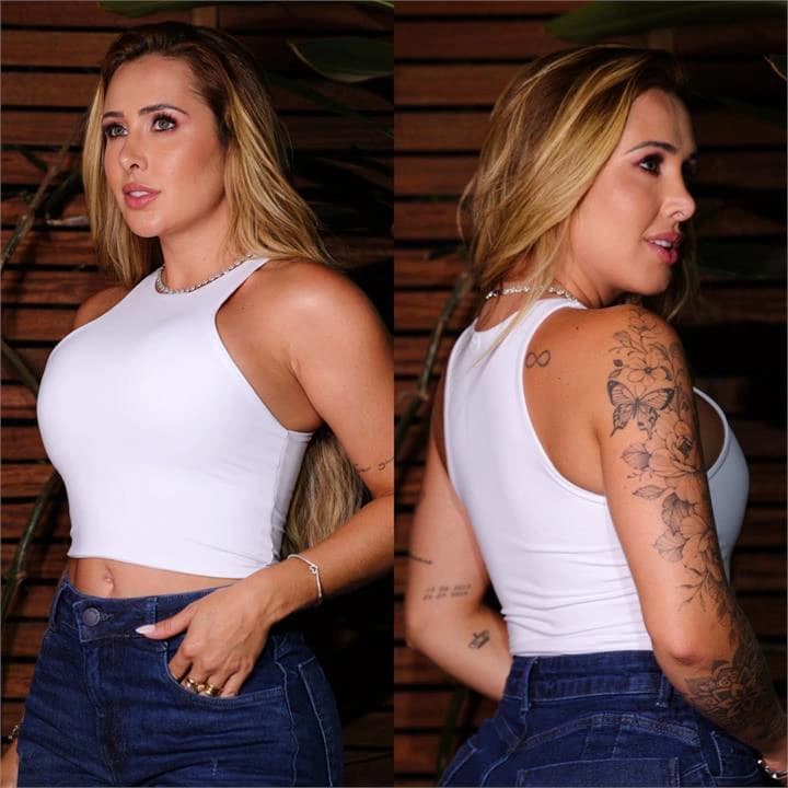 CROPPED IZA (SUPLEX) BRANCO