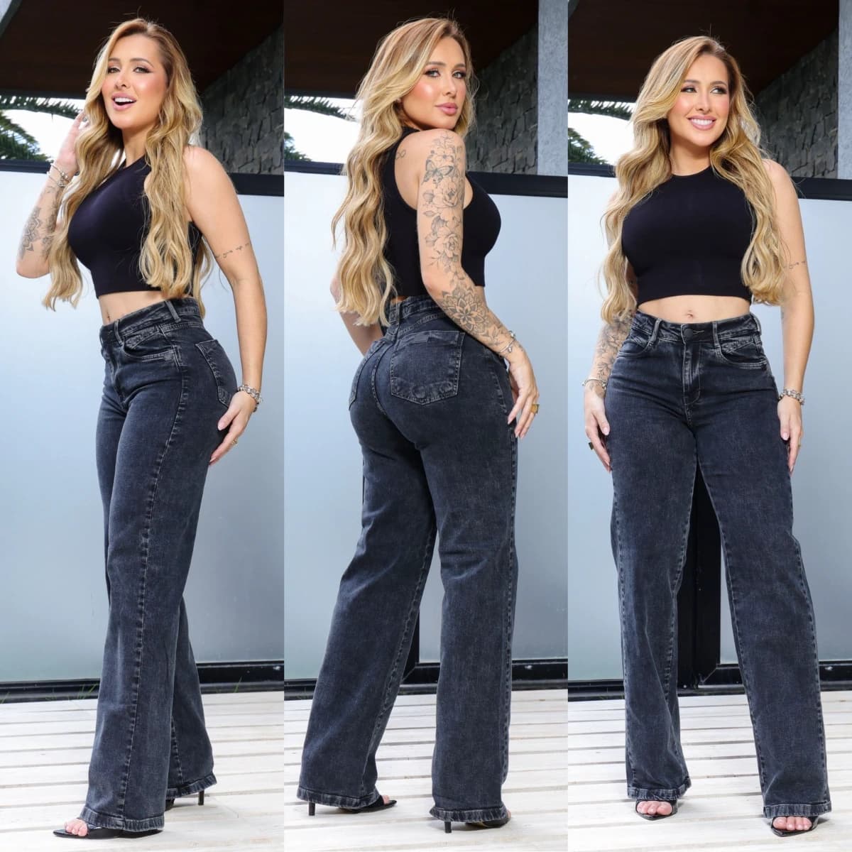 CALÇA WIDE LEG PREMIUM (COM ELASTANO)