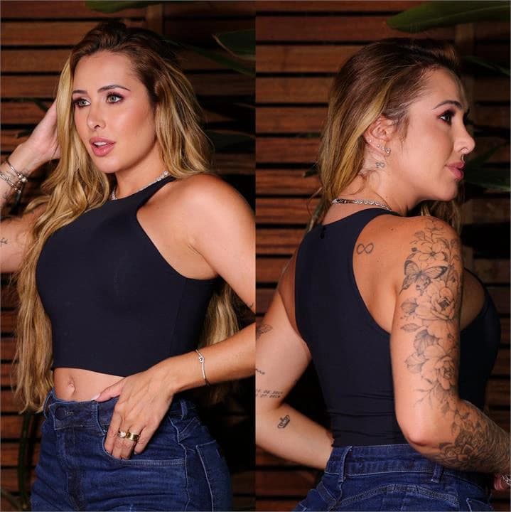 CROPPED IZA (SUPLEX) PRETO