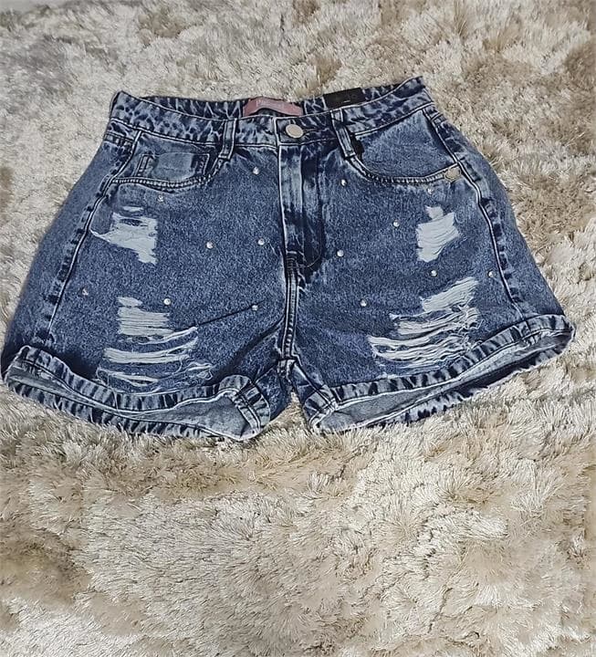 SHORT COM STRASS