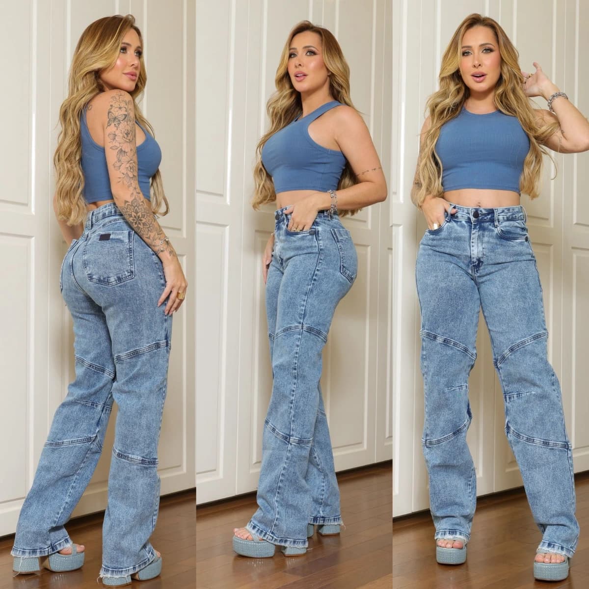 CALÇA WIDE LEG PREMIUM (COM ELASTANO)