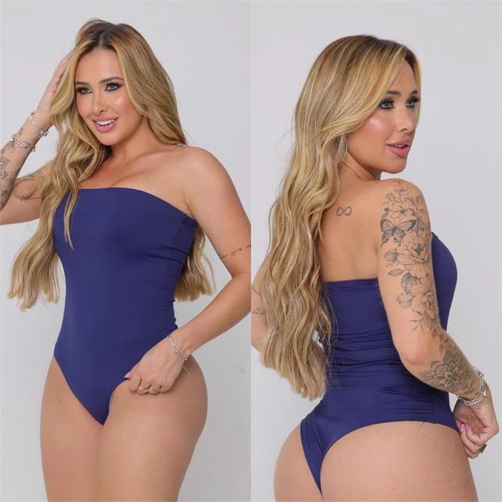 BODY ZARA AZUL MARINHO