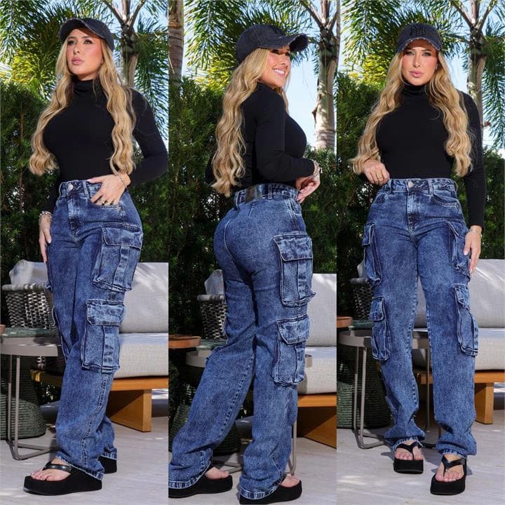 WIDE LEG CARGO (COM ELASTANO)