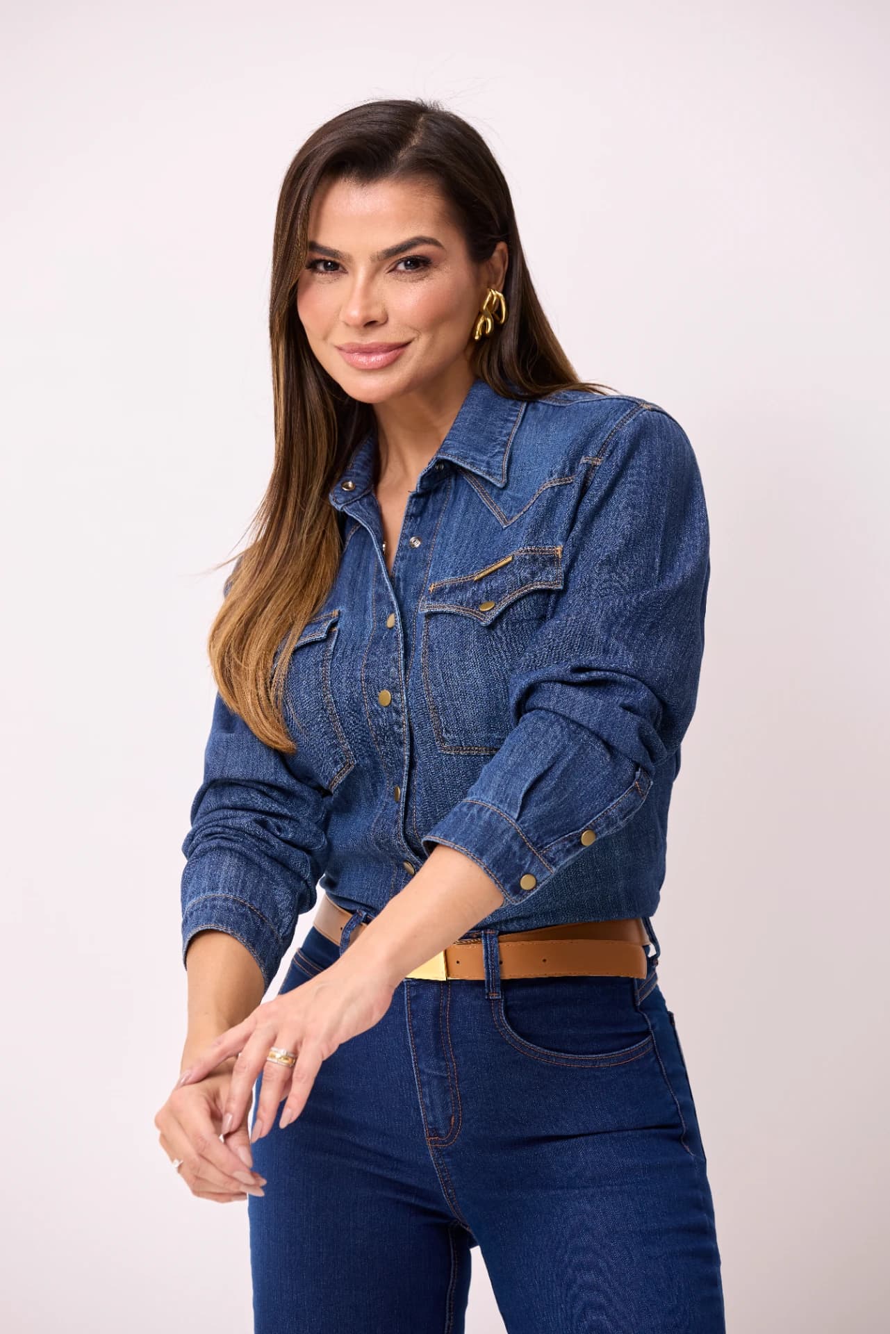CAMISA MANGA LONGA DENIM 1